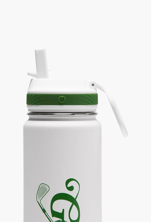 White/Endive Green - Back to Life Sport Bottle 24oz Straw Lid Golf - GLAM MODA